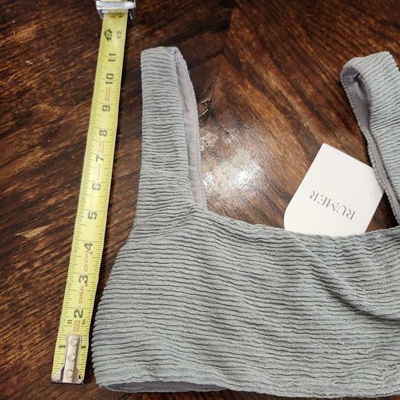 NWT Revolve Rumer Seafoam Ribbed Crop Or Swim Top. Sz M - Picture 6 of 7